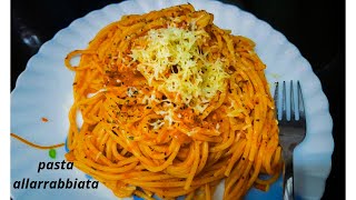 pasta in red sauce pasta allarrabbiata tomato sauce pasta best spaghetti recipe [upl. by Rheims]