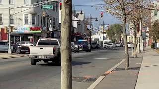 Paterson police car responding on main street [upl. by Anaehr]