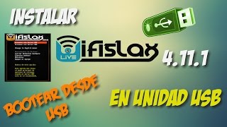 Instalar Wifislax 4111 en USB arrancar desde USB [upl. by Jinny]