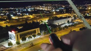 303 Green Laser Pointer 5mW USB  Outdoor Test [upl. by Oab]