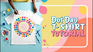 dot day niche tutorial tshirt for merch كيف تصميم بالنقط illustrator script part2 [upl. by Arekat805]