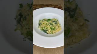 Cremiges Spinat Risotto  Creamy Spinach Risotto [upl. by Neelyaj]