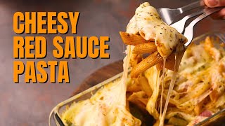 Deliciously Cheesy Red Sauce Pasta  Easy Red Sauce Pasta Recipe In Tamil [upl. by Enialem678]