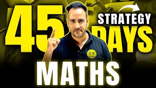 45 Day Final Strategy to score 95  Board Exam 202425  Maths with Ushank Sir Science and fun [upl. by Akerboom]