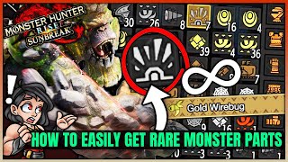 How to Get 10x More Monster Materials Every Hunt amp Easy Mantles  Monster Hunter Rise Sunbreak [upl. by Ainotahs]