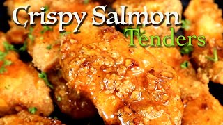 Crispy Salmon Tender Bites I Quick and Easy recipe [upl. by Heber]