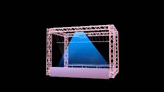 Holographic Projection Pepper Ghost setup with Christie projectors [upl. by Rutra]