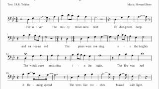 The Hobbit  Far Over the Misty Mountains Cold Music Sheet Melody 20 [upl. by Ilocin]