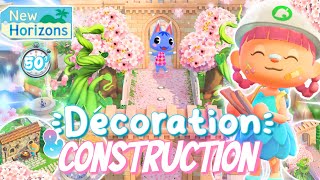 🎀 ÉNORME DÉCORATION amp TRAVAUX de CÉRESY 40 dans ANIMAL CROSSING NEW HORIZONS  🚧 [upl. by Jammal]