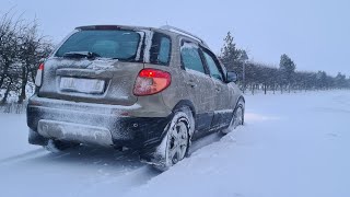 SUZUKI SX4 4GRIP FIAT SEDICI 4X4 4WD SNOW KERRY RIDGEWAY SHROPSHIRE WALES DJI MINI SE [upl. by Yasnyl]