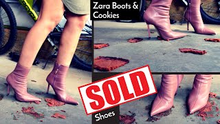 Cookies amp The Zara Heeled Boots  Shoes SOLD  One of My Favorite Shoes Gone [upl. by Annayi399]