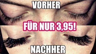 Wimpernverlängerung zu Hause SELBER MACHEN 😳😍  Erika [upl. by Abehs]