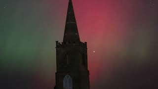 St Germains Church Marske by the Sea Aurora October 2024 [upl. by Arbua]