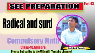 SEERationalization Radical and surds Algebra  C math [upl. by Rozek]