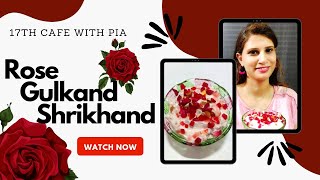 Gulkand shrikhand recipe and rose shrikhand recipe  Sweet recipes  shrikhand recipe in hindi [upl. by Eseela]