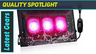 Bozily 450W Hanging Grow Light Best Full Spectrum COB LED for Indoor Plants [upl. by Lledualc]