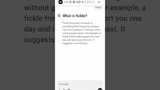 What is fickle [upl. by Sair]