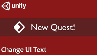 Unity C  How to change UI text [upl. by Ylus]