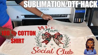 Sublimation  DTF Hack Using Parchment Paper diy hack dtf [upl. by Akinyt]