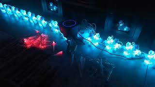 Lowes Orchestra of lights set up with speaker pt1 [upl. by Gasper]