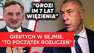 Giertych w Sejmie zapowiada quotGrozi im 7 lat więzieniaquot Padły nazwiska [upl. by Keavy]