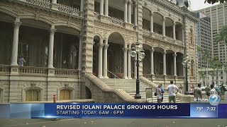 Iolani Palaces new hours [upl. by Drexler]