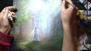 Akaine Kramarik Painting Guidance with Silent Night Music 1216 [upl. by Sivolc]