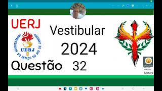 UERJ 2024 questão 32 Observe o plano cartesiano no qual estão representadas as funções f e g [upl. by Ehrman260]