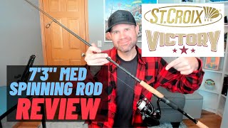 St Croix Victory 73quot M Spinning rod REVIEW A certified gem [upl. by Ellednahs]