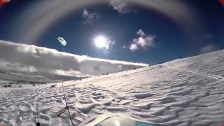 Snowkite 2014  MontLozère [upl. by Cynar]