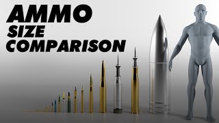 Ammunition Size Comparison [upl. by Aniger]