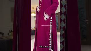 Magenta color winter dress designe dressesforgirlsforweddingparties fashion pakistanidress [upl. by Atnom937]