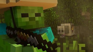 Raptor Attack Minecraft Animation Short [upl. by Mayor846]