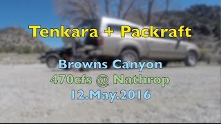 Packraft  Tenkara in Browns Canyon [upl. by Tymon]