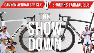 SWORKS TARMAC SL8 Vs CANYON AEROAD CFR Showdown Between 2 Of The Best Road Bikes In The World [upl. by Nine618]