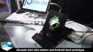 J5create mini Docking Station to hook up multiple monitors [upl. by Xilef]