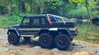 TRX6 Mercedes Benz 6x6 Off Road at Ocham Water Fall​ កម្ពុជា [upl. by Ebanreb26]