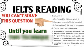 IELTS READING TIPS  Matching Information  Academic and General  Cambridge9Test4  by Pawan Juneja [upl. by Namyac]