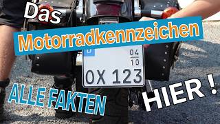 Motorradkennzeichen  Informiere Dich hier I Kennzeichenboxde [upl. by Naam318]