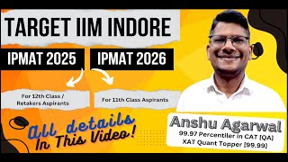 Target IPMAT Indore for IPMAT 2025 and IPMAT 2026 Aspirants [upl. by Gavini]