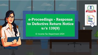 How to Respond to Defective Return Notice under section 1399 under Income Tax Act 1961 [upl. by Aynwat]