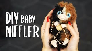 DIY BABY NIFFLER  OOAK CREATURE MAKING 2 [upl. by Hildie]