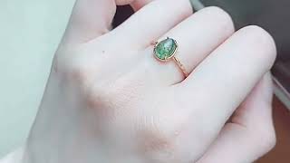 Mermaid’s Wish Moss Agate Gemstone Ring — Mystery of Ancient Life [upl. by Elicec]