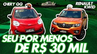 OS MAIS BARATOS DO BRASIL RENAULT KWID E CHERY QQ VALEM O SEU DINHEIRO ESPECIAL 164  ACELERADOS [upl. by Akinyt]