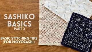 Very basic Sashiko stitching tips you should know Introduction to Sashiko for beginners Part 3 [upl. by Isyak978]