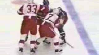 Probert vs Domi Red Wings at Rangers Feb 9 1992 [upl. by Fleta]