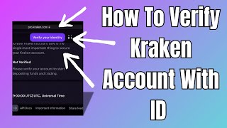 How To Get Kraken Account Verified With ID [upl. by Maryanne68]