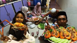 Dapat udang jumbo langsung masak lamongan untuk lauk berbuka puasa [upl. by Agnimod]