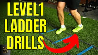 10 einfache AGILITY LADDER DRILLS  Anfängerübungen für Koordinationsleiter Level 1  GRIDLIFE [upl. by Welbie234]