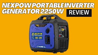 NEXPOW Portable Inverter Generator 2250w Review [upl. by Sllew]